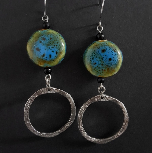 Silver Seaside Earrings - Picture 3 of 3